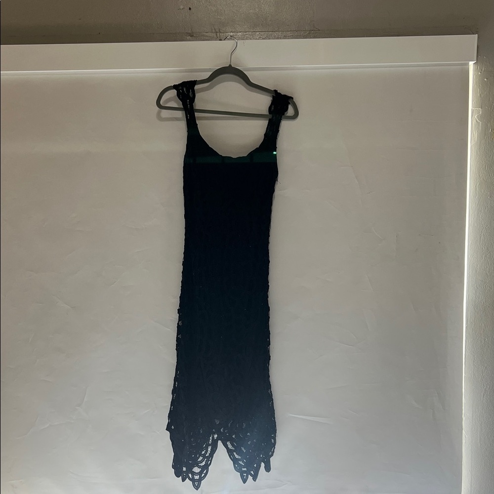 White House Black Market Black Midi Dress